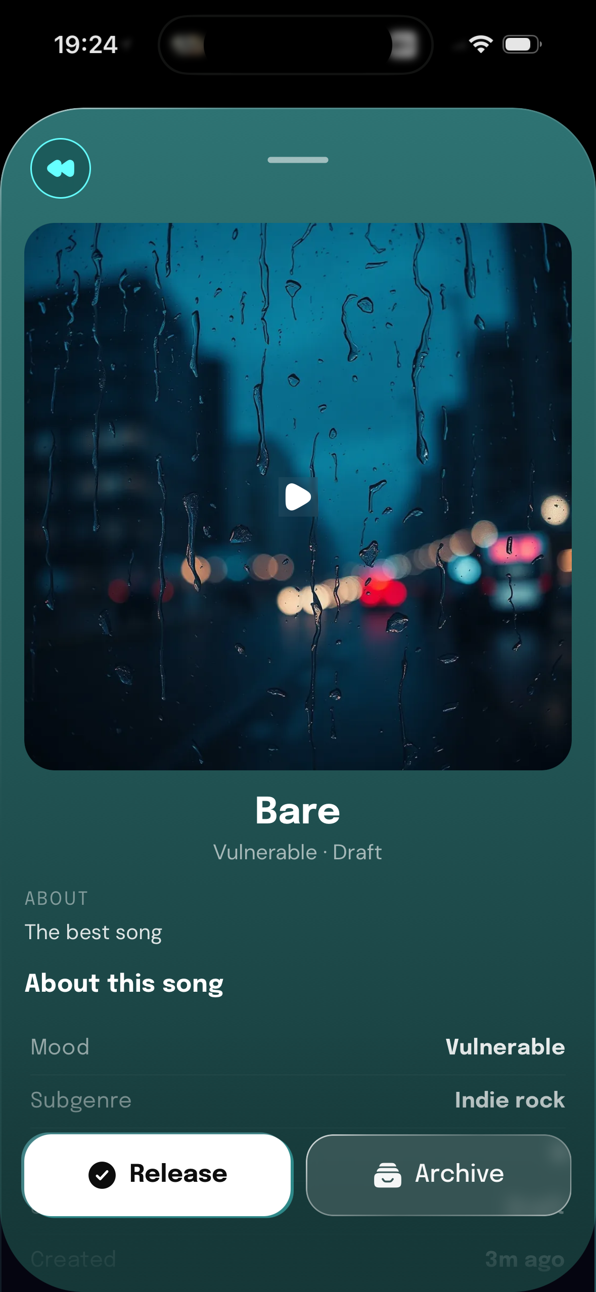 Release — song details